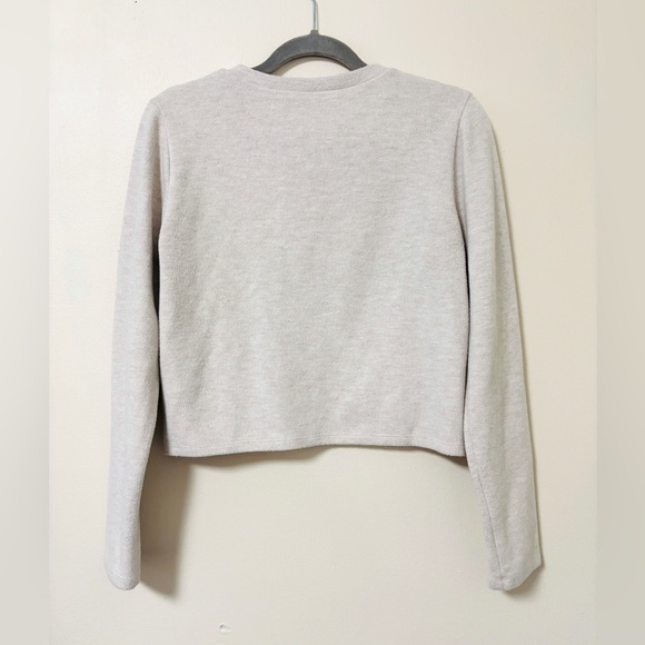 Zara Soft Gray Button-Up Cardigan - Picture 2 of 3